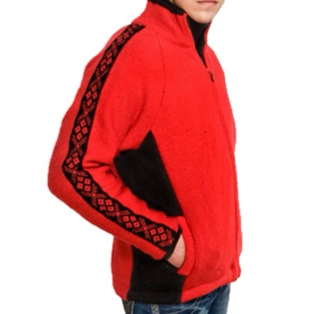 NORSKWEAR 100% Wool Full Zip Cardigan Sweater Jacket Vintage Unisex Size Small‎